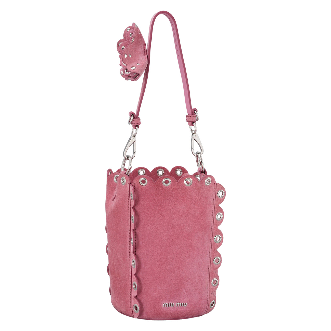 MIU MIU(USED)미우미우 5BE017 스웨이드 버킷백